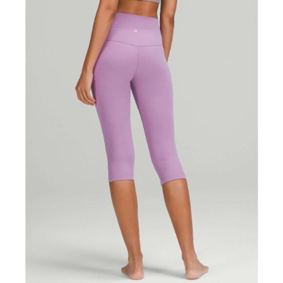 LULULEMON Align High-Rise Crop 17" Wisteria Purple Sz 4 {P22} - Picture 2 of 6